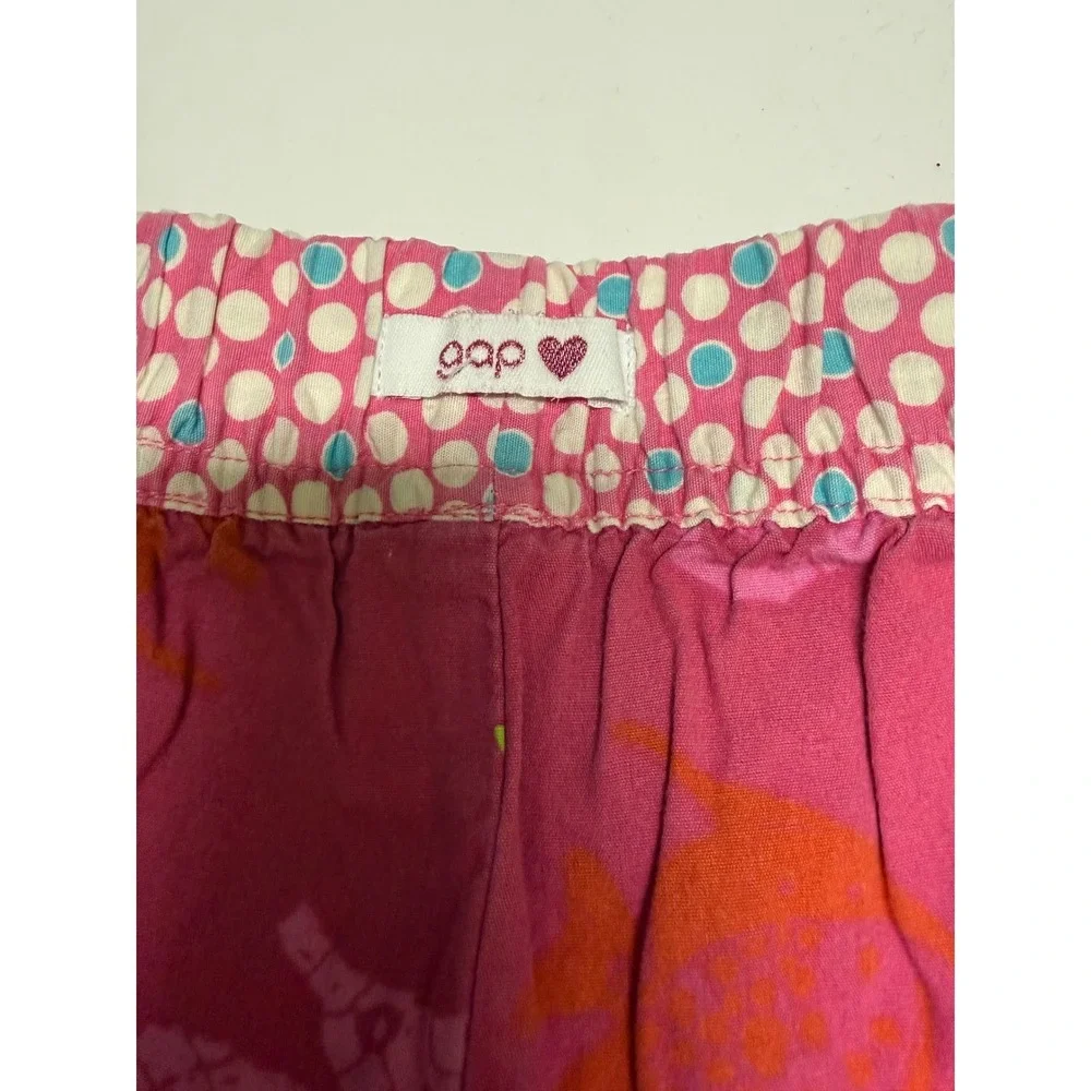 Gap Kids Girls Pink Sea Life Seahorse Starfish Cotton Shorts Size M 8